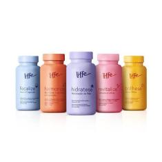 Imagem de Kit Suplementos 5 Frascos - Vida Bem Vivida Liffe 150 Cáps