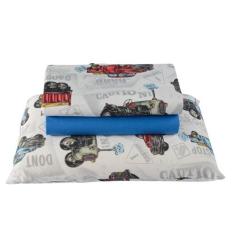 Imagem de Jogo De Cama Lençol Em Malha Solteiro Carros 3 Peças - Ul - Casa Show