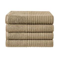 Imagem de Jogo Toalhas De Banho Paris Marrom Claro 4 Peças - Dianneli