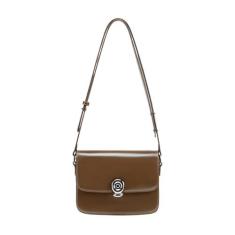 Imagem de Bolsa pequena de couro para mulheres: bolsas de ombro pretas bolsa transversal - alças ajustáveis para férias clássicas femininas, Marrom