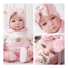 Boneca Reborn Barata Menina 100% Silicone Realista 13 Itens - Cegonha Reborn  Dolls - Boneca Reborn - Magazine Luiza