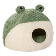 Imagem de XCPHGFM Cama de gato de material de pelúcia ultramacio Camas de gato de uso 2 em 1 para gatos internos Casa de gato Caverna de gato Almofada de cama de gato para a pressão muscular e articular Desig