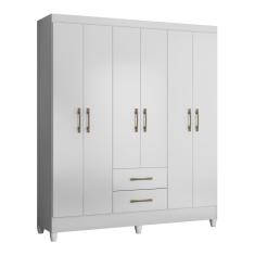 Imagem de Guarda Roupa Solteiro Panamá Branco Moval