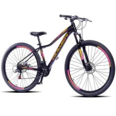 Imagem de Bicicleta aro 29 Rower Queen 21v Freio a Disco Mcz19, Preto, Pink, Dou