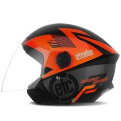 Imagem de Capacete Aberto Etceter Open, 56, LARANJA