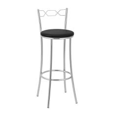 Imagem de Banqueta Alta para Cozinha Bc51/a - A101 Cromado/Preto