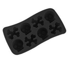 Imagem de Forma De Gelo Silicone Ice Caveira - Mor