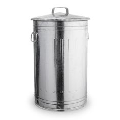Imagem de Lixeira Lata De Lixo Americana Metal Galvanizado 100 Litros