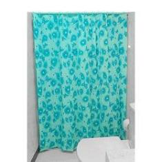 Imagem de Cortina Banheiro Pacific Club Borboletas Azuis 711_7440107 180x180cm / Claro