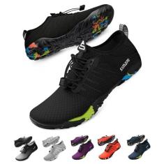 Imagem de SIMARI Sapatos aquáticos para mulheres, homens, descalços, respiráveis, de secagem rápida, esportes aquáticos, praia, rio, caminhadas, natação, surf, piscina, mergulho, acampamento, itens essenciais