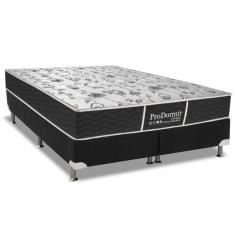 Imagem de Cama Box King: Colchão Molas Probel Bonnel ProDormir Sleep + Base CRC Suede Black(193x203)