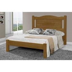 Imagem de Cama de Casal Paris de Madeira Maciça Tauari (Imbuia)