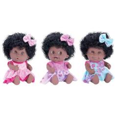Imagem de Boneca Babies Expressões Black  - Bee Toys