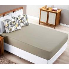 Imagem de Lençol Casal Super King 3 Peças C/ Elástico Grande Quality - Bia Enxov