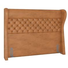 Imagem de Cabeceira Cama Box Casal King 195cm Trinidad P02 Sintético Caramelo - Mpozenato