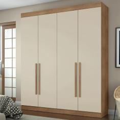 Imagem de Guarda Roupas Casal 4 Portas 3 Gavetas Roma Conquista M veis