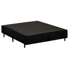 Imagem de Cama Box Base Universal Casal Rustico Black 138X188x25 Polar