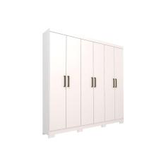 Imagem de Guarda Roupa 6 Portas E 2 Gavetas C Pes Milena Branco Panan