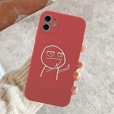 Imagem de Capa de telefone engraçada para iphone 11 12 13 pro max mini capas de dedo médio para iphone 7 8 plus x xr xs max capa traseira macia, vermelho t2622, para iphone 12 pro