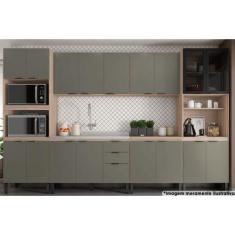Imagem de Kit Cozinha Completa 6 Peças Firenze (2 Aéreos + 2 Balcões + 2 Panelei