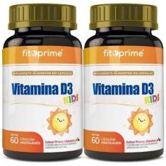 Imagem de Kit 2x Vitamina D3 Kids 60 Cápsulas Mastigáveis Frutas Silvestres - Fi