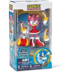 Imagem de Boneca Amy Rose Figura de Ação Montável 10cm Sonic The Hedgehog Amy Ro