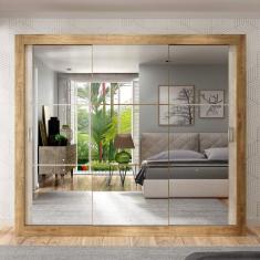 Imagem de Guarda Roupa Casal Malasia Maxel Ipê / Vanilla Tex