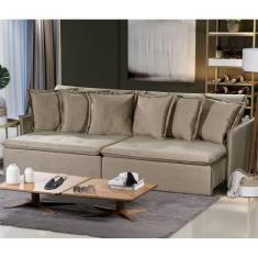 Imagem de Sofá Modular 6 Lugares Olinda 2.90 Mt Com Molas Retrátil E Reclinável