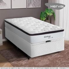 Imagem de Cama Box Baú Solteiro Herval Edimburgo, Com Molas Maxspring, 71X88x188