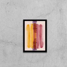 Imagem de Quadro Decorativo Abstrato Tons Marsala Iii 45X34Cm