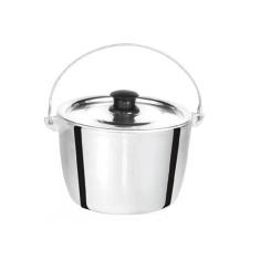 Imagem de Caldeirão De Alumínio Polido Alça Galvanizada 12Cm