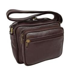Imagem de Bolsa Carteiro Masculina Com Alça Tiracolo De Couro Bovino