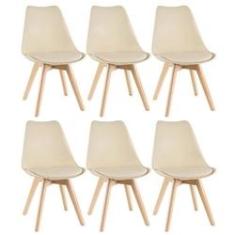 Imagem de Conjunto 6 Cadeiras Saarinen Wood - Fendi
