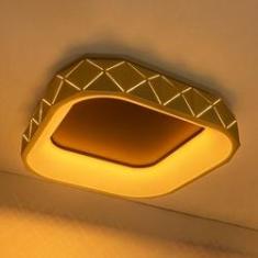 Imagem de Plafon Otto Led 35w 2700k OURO Quadrado 50cm St1776