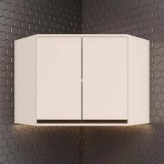 Imagem de Armário Aéreo Canto Oblíquo 2 Portas Aurora Off White