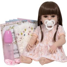 Imagem de Boneca Tipo Reborn Baby Alive 46cm Com Chupeta 13 Acessórios