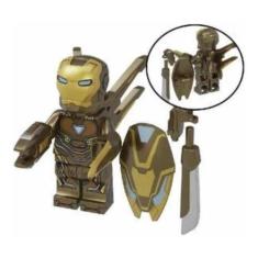 Imagem de Boneco Blocos De Montar Homem De Ferro Mark 50 Limitada - Mega Block T