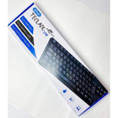 Imagem de Teclado USB computador e notebook Knup teclas padrão ABNT2