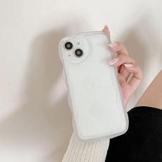 Imagem de Capa de silicone macia ondulada transparente para iPhone 14 13 12 11 Pro Max X XR XS 8 7 Plus Love Heart Lens Protection Candy Cover, Transparent, For iPhone 14 Plus