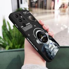 Imagem de Capa de telefone astronauta para samsung galaxy s23 s22 s21 s20 ultra plus fe s10 s9 s10e nota 20 ultra 10 9 plus, preto, para s23 fe