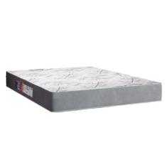 Imagem de Colchão Casal Espuma Egito 138x188x19cm Cinza/Branco Portobel - Suporta até 100kg por Pessoa