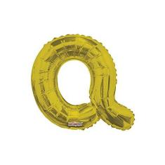 Imagem de Balão Metalizado Dourado Letra Q- 40cm