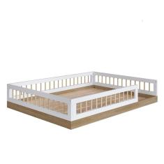Imagem de Cama De Casal Montessoriana 144 X 195 Cm Aveiro Oak Branco