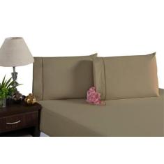 Imagem de Jogo De Cama Casal Ponto Palito Avelã 400 Fios 3 Peças - Beatriz Enxov