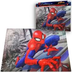 Imagem de Quebra Cabeça Homem Aranha Spider Man Marvel Comics 63 Peças - Etitoys