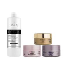 Imagem de Cronograma Capilar E Shampoo Desintoxicante Hortelã 500ml - Dyusar Cos