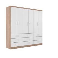 Imagem de Guarda-Roupa Casal Bergamo 6 Portas 9 Gavetas - Evidencia Moveis, Bran