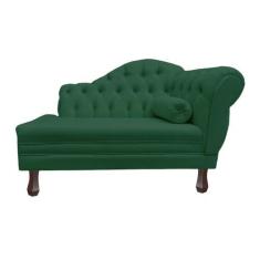 Imagem de Recamier Sofá Esquerdo Larissa 120cm Sala Veludo Verde - Incasa Decor