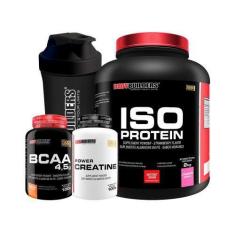 Imagem de Kit Iso Protein 2Kg+ Power Creatina 100G+ Bcaa 100G - Bodybuilders