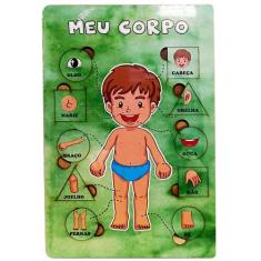 Imagem de Quebra-Cabeça Encaixe Corpo Humano Menino Brinquedo Modelo 2 - Tralala